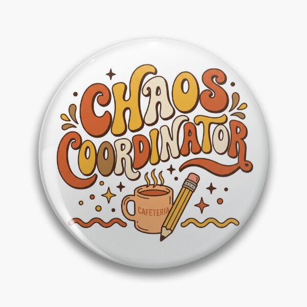 Item preview, Teacher Chaos Coordinator Coffee Retro Classroom Humor designed and sold by PictoVibe.