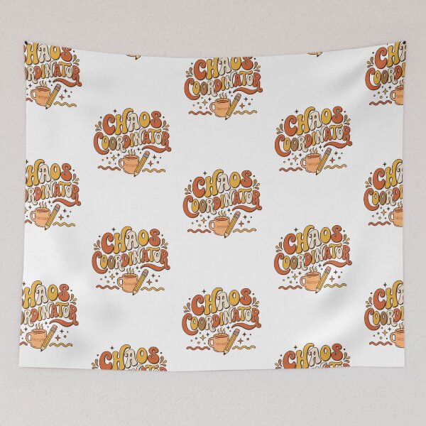 Item preview, Teacher Chaos Coordinator Coffee Retro Classroom Humor designed and sold by PictoVibe.