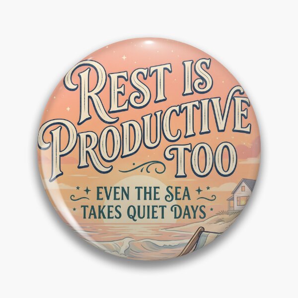 Item preview, Rest Is Productive Too – Ocean Therapy Poster Design designed and sold by Sea Gem.