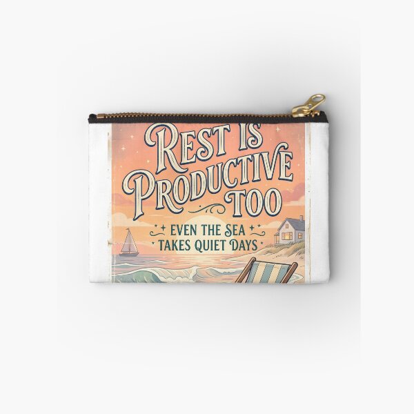 Item preview, Rest Is Productive Too – Ocean Therapy Poster Design designed and sold by Sea Gem.