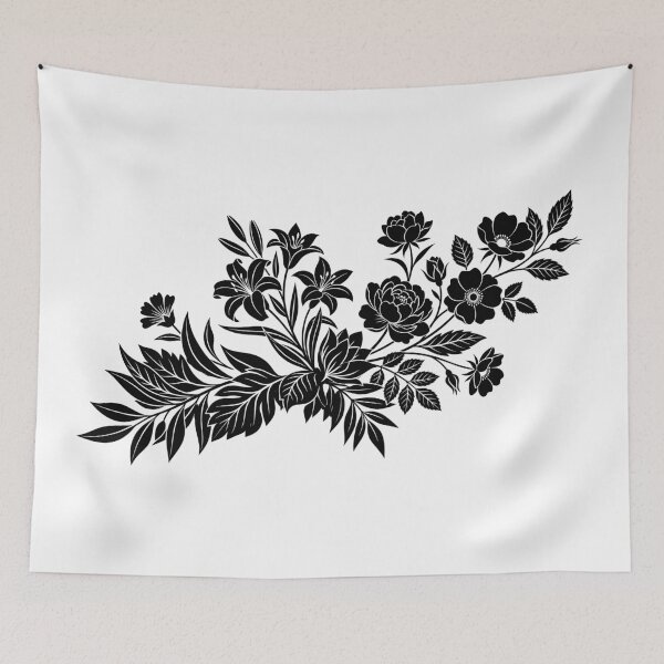 Item preview, Timeless Floral Silhouette designed and sold by BrunoLinuxArt.