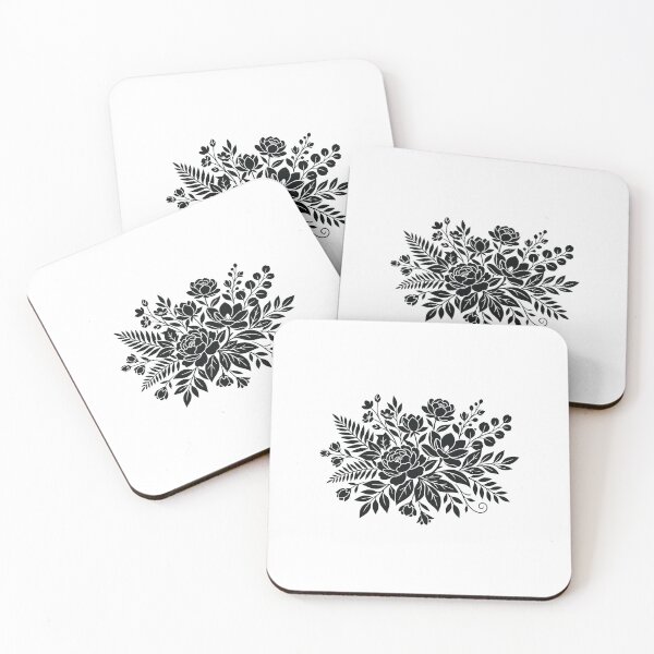 Item preview, Elegant Timeless Floral Silhouette designed and sold by BrunoLinuxArt.