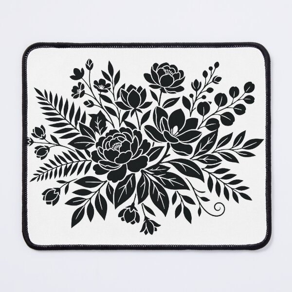 Item preview, Elegant Timeless Floral Silhouette designed and sold by BrunoLinuxArt.