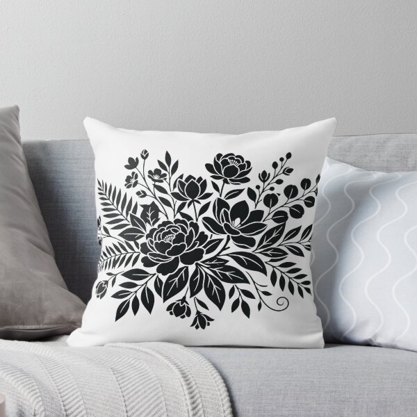 Item preview, Elegant Timeless Floral Silhouette designed and sold by BrunoLinuxArt.