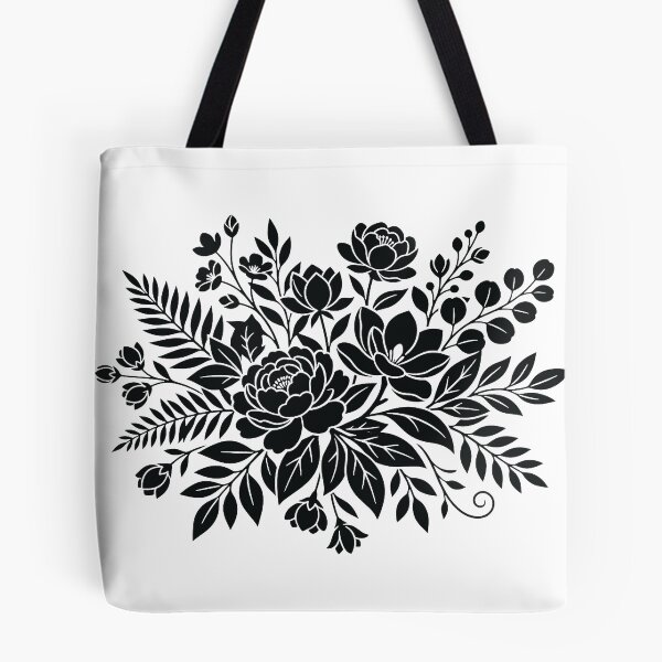 Item preview, Elegant Timeless Floral Silhouette designed and sold by BrunoLinuxArt.