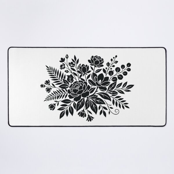 Item preview, Elegant Timeless Floral Silhouette designed and sold by BrunoLinuxArt.