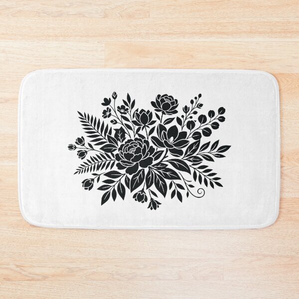 Item preview, Elegant Timeless Floral Silhouette designed and sold by BrunoLinuxArt.