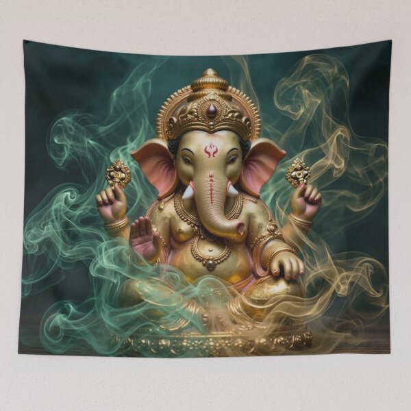 Item preview, Golden Ganesha Sacred Spiritual Art designed and sold by Loveinfinite369.