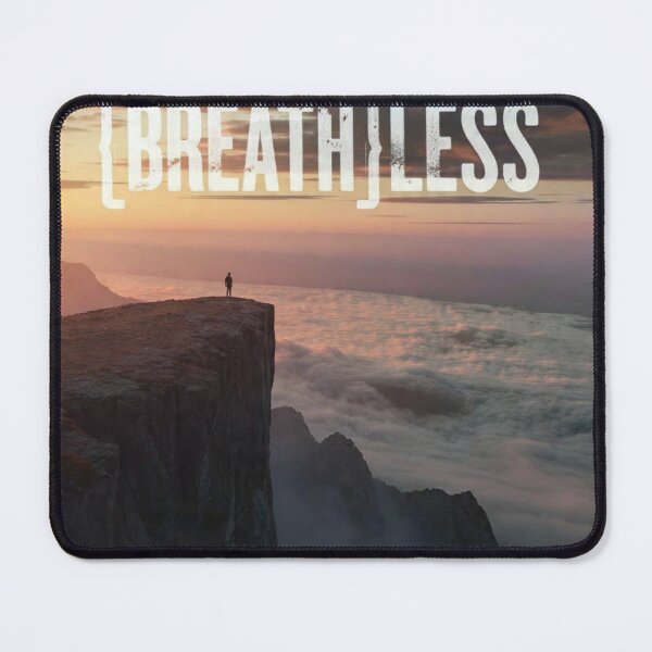 Item preview, BREATH LESS - Cliff Edge Sunset Adventure Fearless Motivation Nature Art designed and sold by RAMHEARTS.