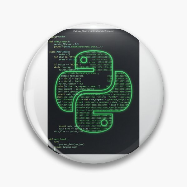Item preview, Python Developer Code Terminal Glitch Software Engineer designed and sold by PictoVibe.