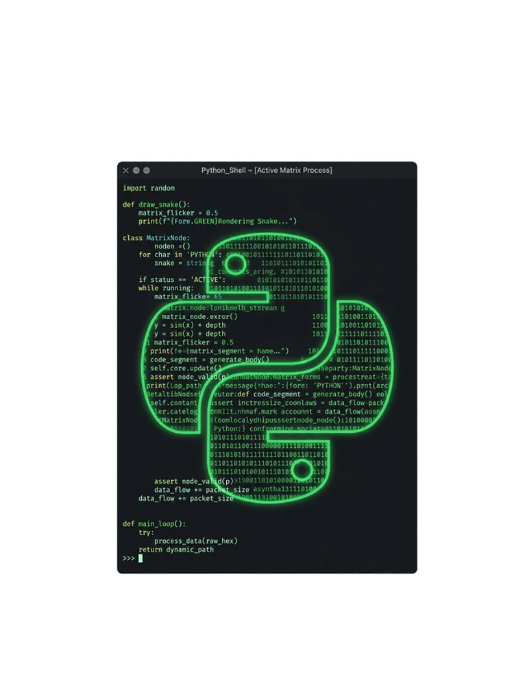 Thumbnail 4 of 4, iPhone Case, Python Developer Code Terminal Glitch Software Engineer designed and sold by PictoVibe.