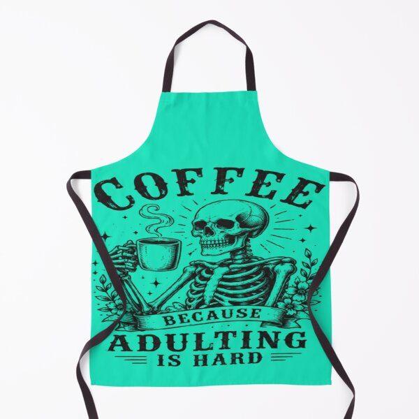 Item preview, Adulting Is Hard But Coffee Helps Sarcastic Quote designed and sold by PixelDown.