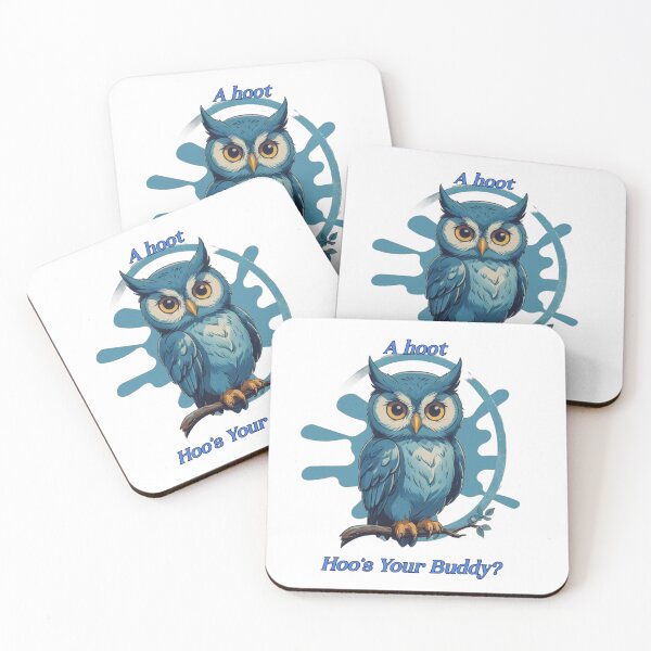 Item preview, A Hoot Hoos Your Buddy Cute Blue Gamer Owl designed and sold by Animalloveus.