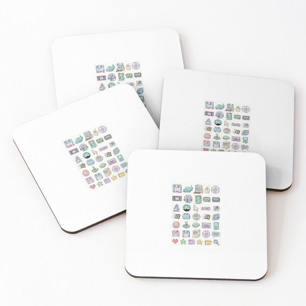 Item preview, 90s Aesthetic Cyber Tech Floppy Disk Retro Sticker Pack designed and sold by PictoVibe.