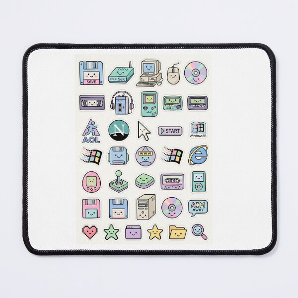 Item preview, 90s Aesthetic Cyber Tech Floppy Disk Retro Sticker Pack designed and sold by PictoVibe.