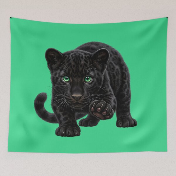 Item preview, Mystic Black Panther with Green Eyes designed and sold by Utopian-Magic.