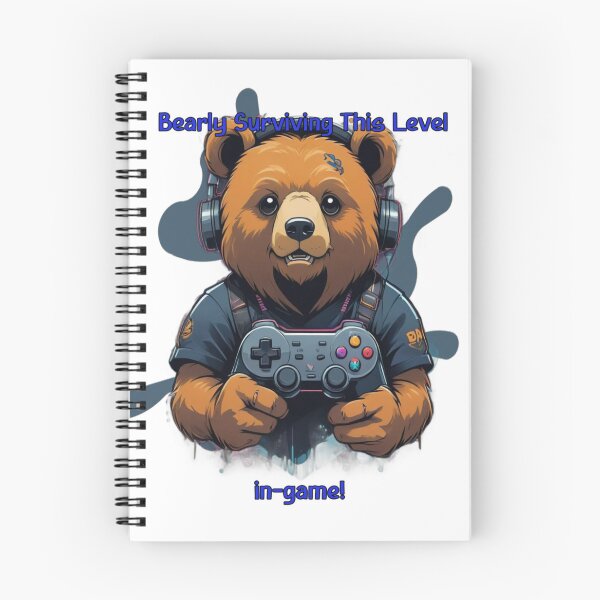 Item preview, Bearly Surviving This Level In Game Funny Gamer Bear designed and sold by Animalloveus.