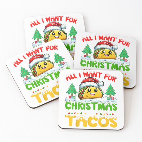 Item preview, All I Want For Christmas Is Tacos Mexican Food Taco Lover T-Shirt designed and sold by gidget-gadget.