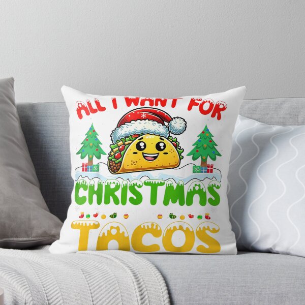 Item preview, All I Want For Christmas Is Tacos Mexican Food Taco Lover T-Shirt designed and sold by gidget-gadget.