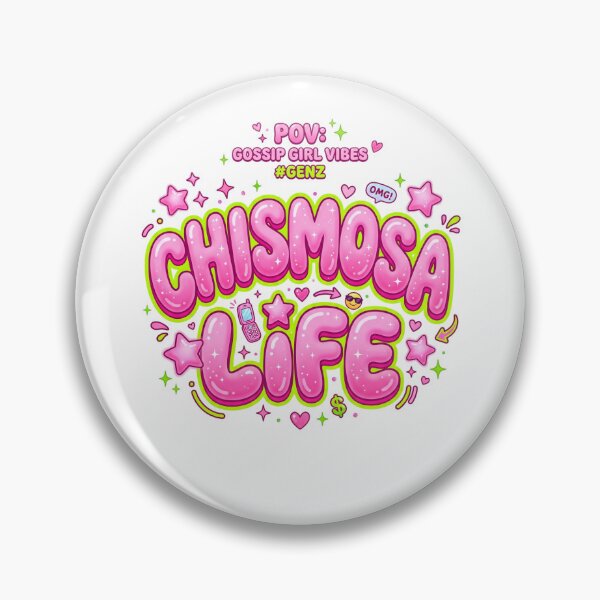 Item preview, Chismosa Life Y2K Bubble Text Funny Latino Slang designed and sold by PictoVibe.