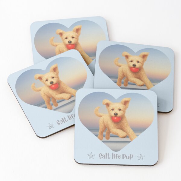 Item preview, Salt life Pup Daisy at beach designed and sold by Doodles Down South.