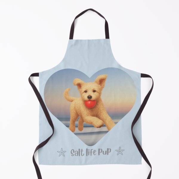 Item preview, Salt life Pup Daisy at beach designed and sold by Doodles Down South.