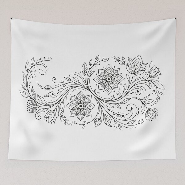 Item preview, Botanical Line Poetry designed and sold by BrunoLinuxArt.