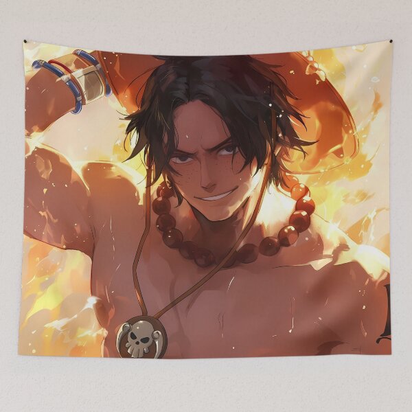 Item preview, Portgas D Ace One Piece Golden Flame Hat Glow designed and sold by Spraykart.