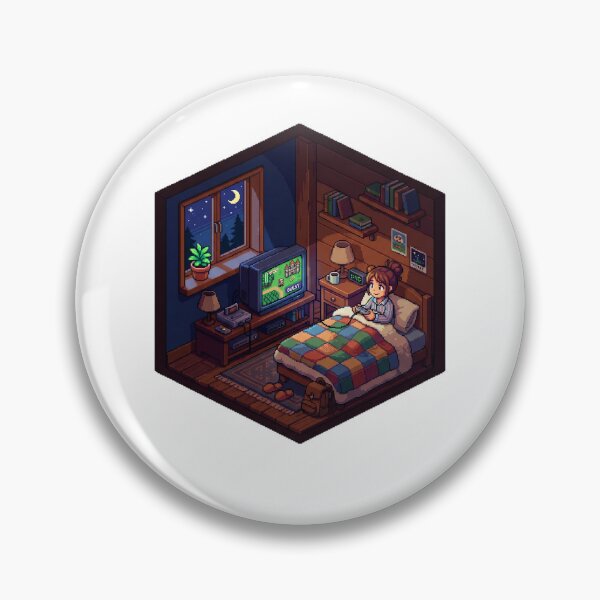Item preview, Retro Gaming Lo Fi Chill Pixel Art Bedroom Gamer designed and sold by PictoVibe.