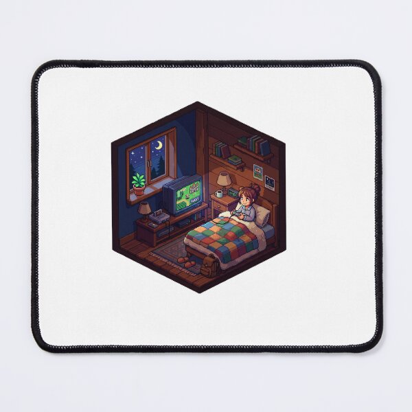 Item preview, Retro Gaming Lo Fi Chill Pixel Art Bedroom Gamer designed and sold by PictoVibe.