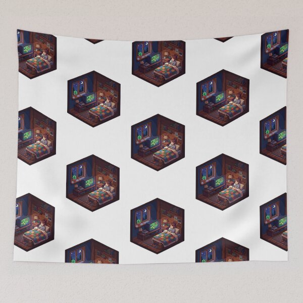 Item preview, Retro Gaming Lo Fi Chill Pixel Art Bedroom Gamer designed and sold by PictoVibe.
