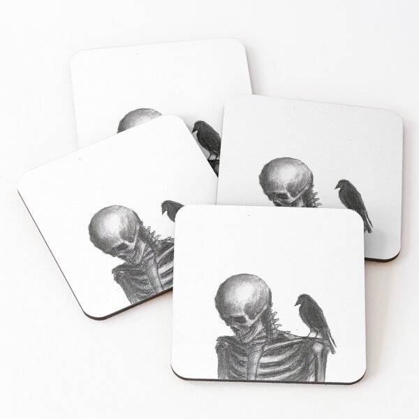 Item preview, sad skeleton designed and sold by Mystic & Celestial Art.