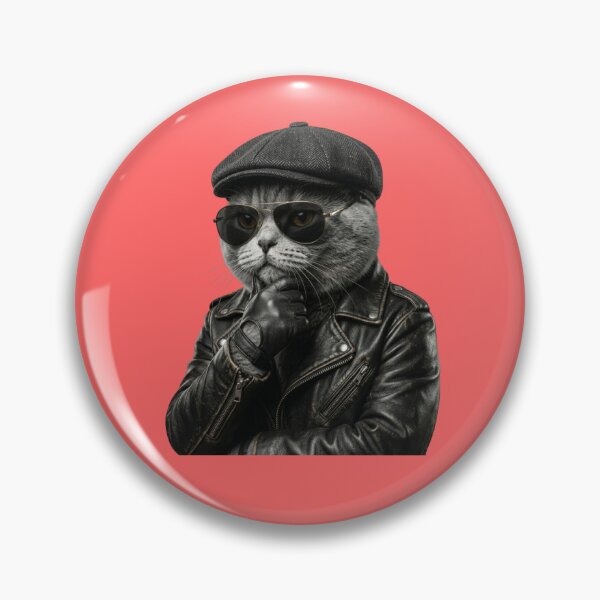 Item preview, Badass Gangster Cat with Pistol Action Movie Style designed and sold by Utopian-Magic.