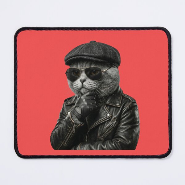 Item preview, Badass Gangster Cat with Pistol Action Movie Style designed and sold by Utopian-Magic.