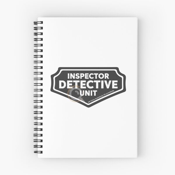 Item preview, Inspector Detective Unit Funny Daycare Teacher Design Black Version designed and sold by The Sticky Clipboard.