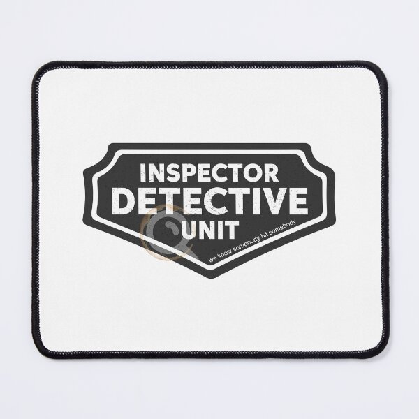 Item preview, Inspector Detective Unit Funny Daycare Teacher Design Black Version designed and sold by The Sticky Clipboard.