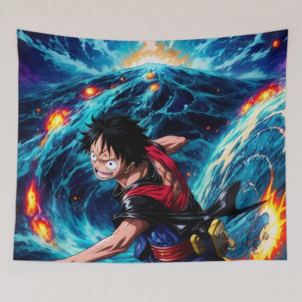 Item preview, Monkey D Luffy One Piece Ocean Surge Pirate Energy designed and sold by Spraykart.