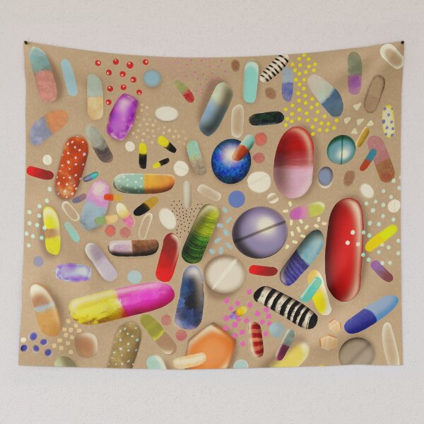 Item preview, Pills art happy medical health recovery Medication therapies designed and sold by rupydetequila.