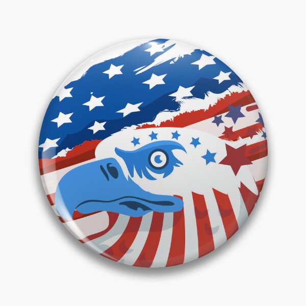 Item preview, Patriotic Bald Eagle with US Flag Splatter – America 250 Semiquincentennial Celebration designed and sold by VibranPalette.