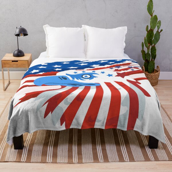 Item preview, Patriotic Bald Eagle with US Flag Splatter – America 250 Semiquincentennial Celebration designed and sold by VibranPalette.