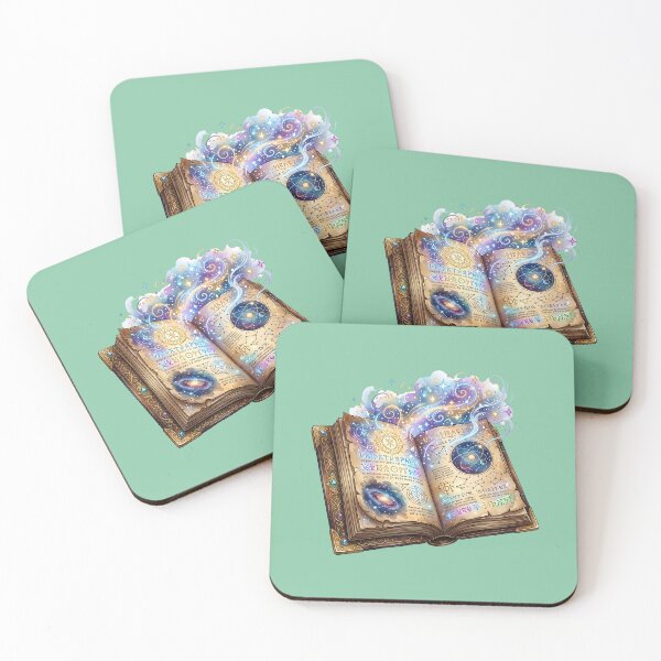 Item preview, Magic Spellbook Watercolor Sticker designed and sold by Utopian-Magic.