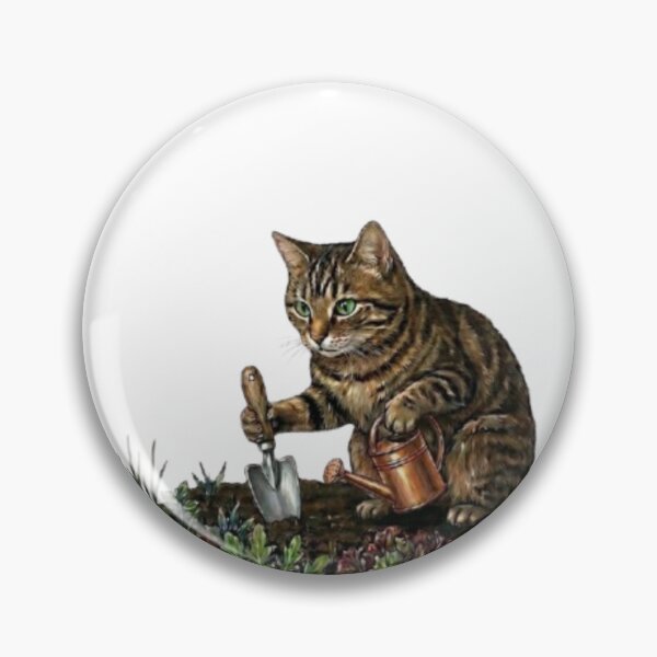 Item preview, The Little Garden Helper Cat  designed and sold by Northern Glow Art.