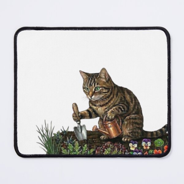 Item preview, The Little Garden Helper Cat designed and sold by Northern Glow Art.