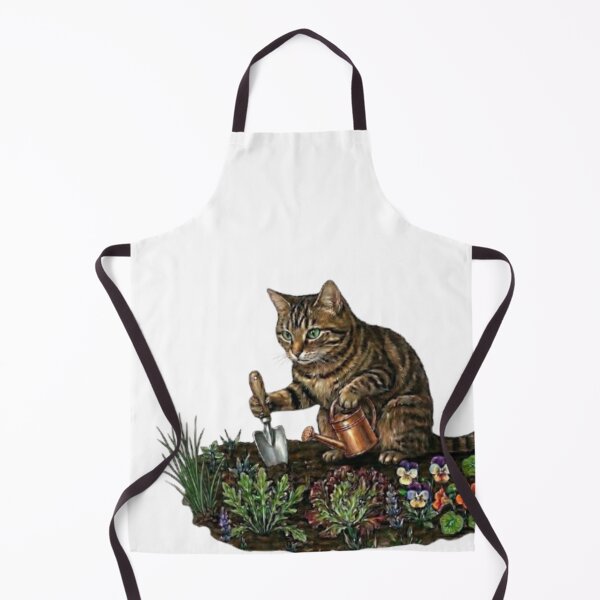 Item preview, The Little Garden Helper Cat  designed and sold by Northern Glow Art.
