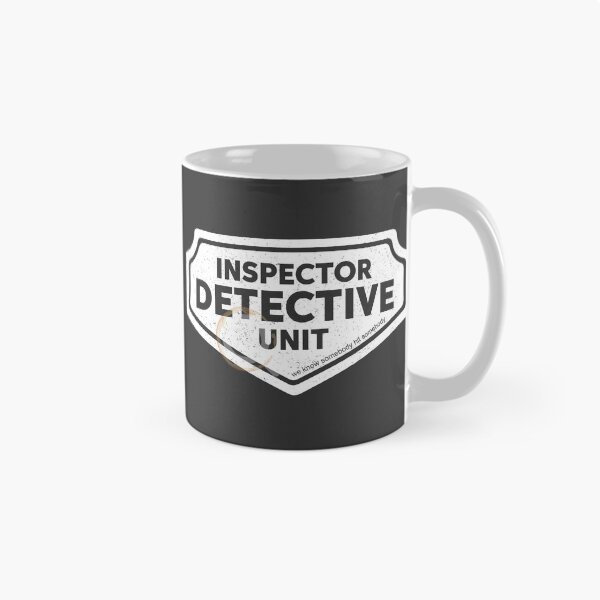 Item preview, Inspector Detective Unit Funny Daycare Teacher Design White Version designed and sold by The Sticky Clipboard.