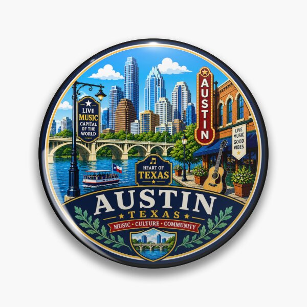 Item preview, Austin, Texas designed and sold by Myra365Art.