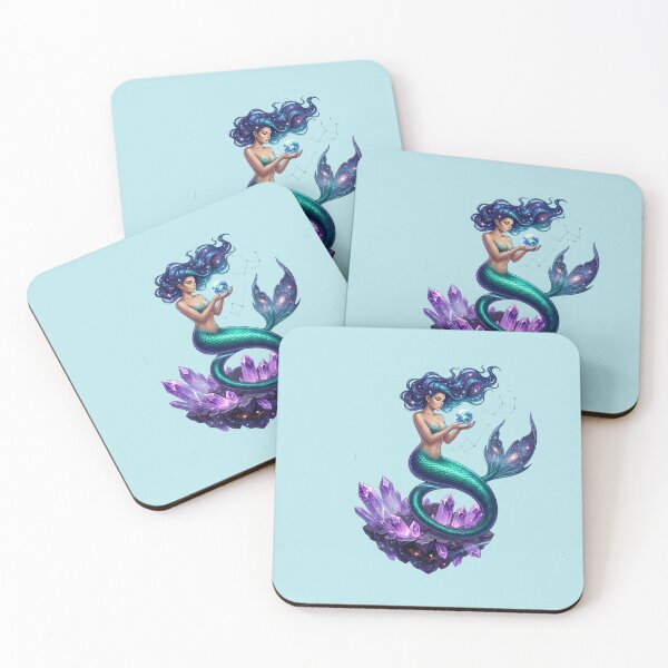 Item preview, Cosmic Mermaid Celestial Siren Galaxy Space Goddess designed and sold by Utopian-Magic.