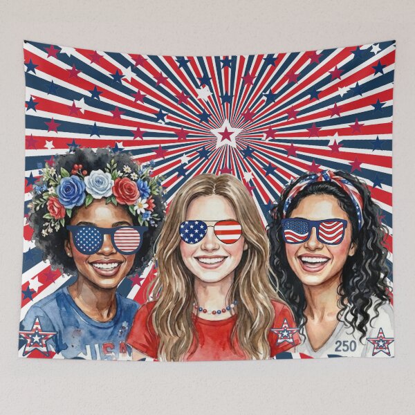 Item preview, Multicultural Celebration of the 250th Anniversary of U.S. Independence designed and sold by VibranPalette.