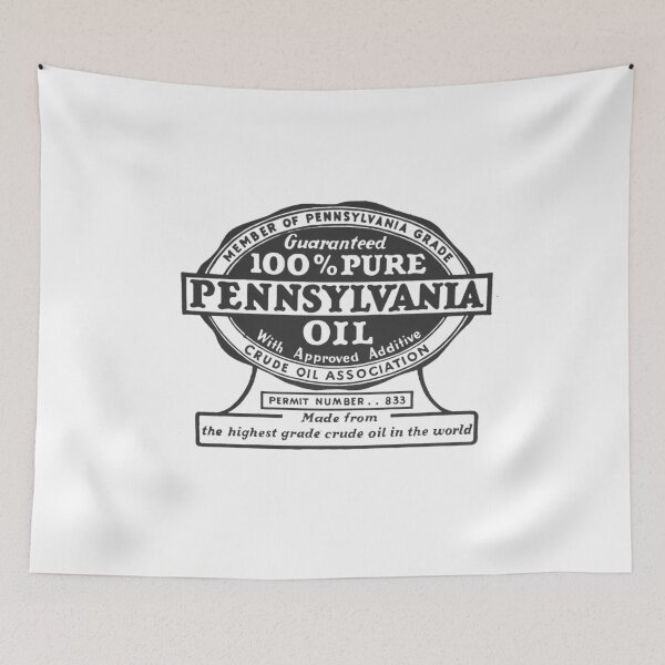 Item preview, Vintage Pennsylvania Oil - Crude Oil Association Black designed and sold by QuayTradingCo.
