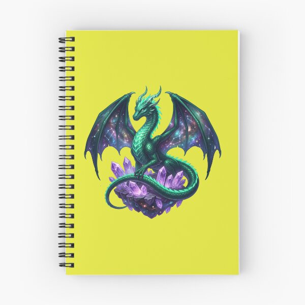Item preview, Cosmic Emerald Dragon Celestial Galaxy Amethyst  designed and sold by Utopian-Magic.